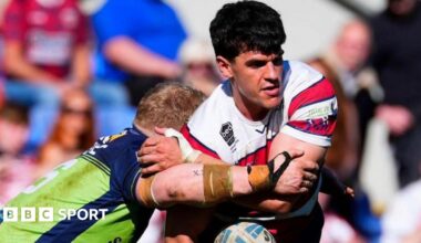George Hirst in action for Oldham