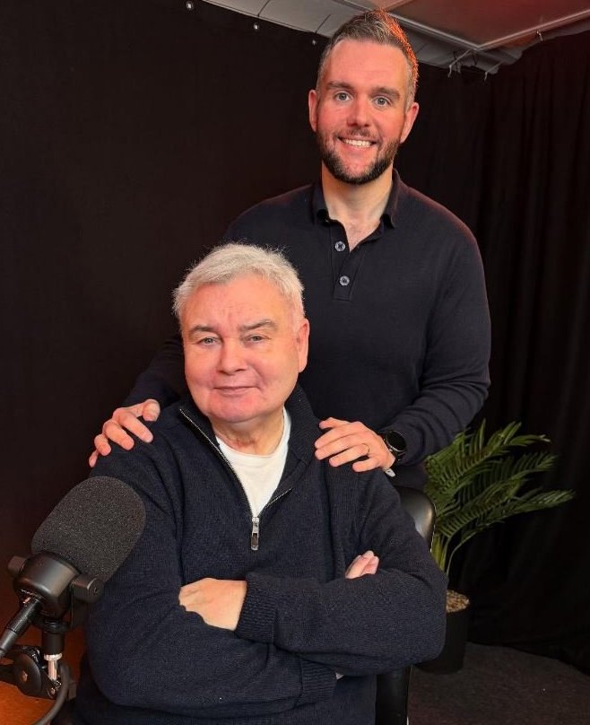 Eamonn with his son Declan Holmes