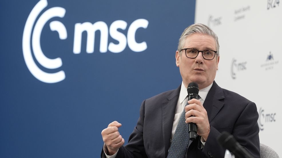 FILE - British Prime Minister Sir Keir Starmer takes part in a panel discussion with President of the European Commission Ursula von der Leyen and moderated by Christine Amanpour during the 62nd Munich Security Conference on February 14, 2026 in Munich, Germany. (Photo by Stefan Rousseau - WPA Pool/Getty Images)