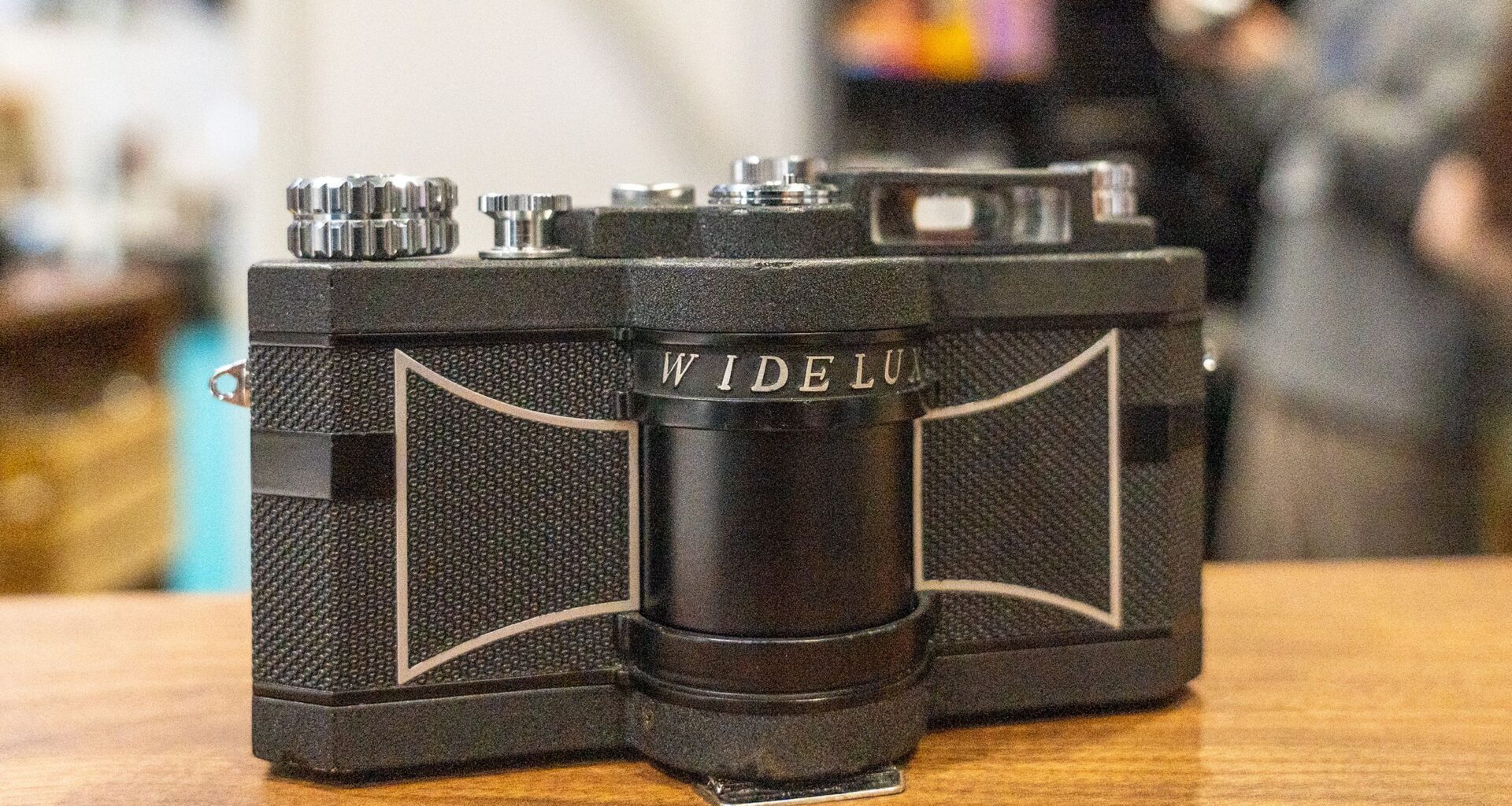 Photographer uses a legendary retro panoramic film camera with a "swinging" lens to capture band at Abbey Road Studios