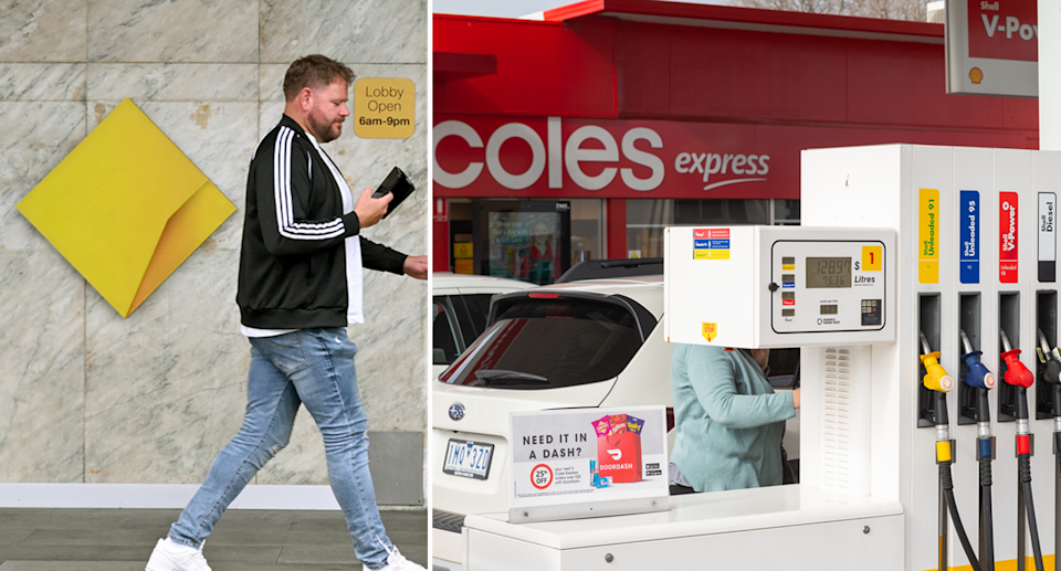 A Coles petrol bowser in Australia.