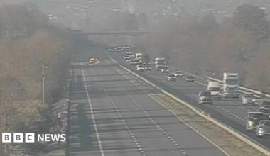 M5 traffic: Long delays after HGV fire closes motorway