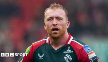 Tommy Reffell in action for Leicester Tigers