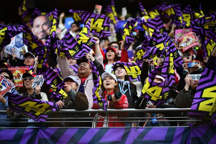 Fans of Lewis Hamilton