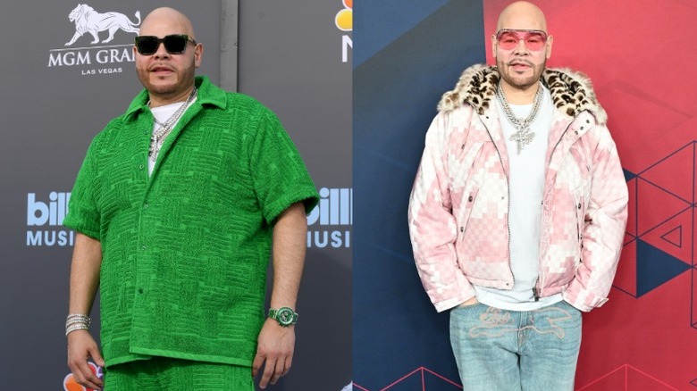 Musician Fat Joe before and after losing weight using a GLP-1 drug