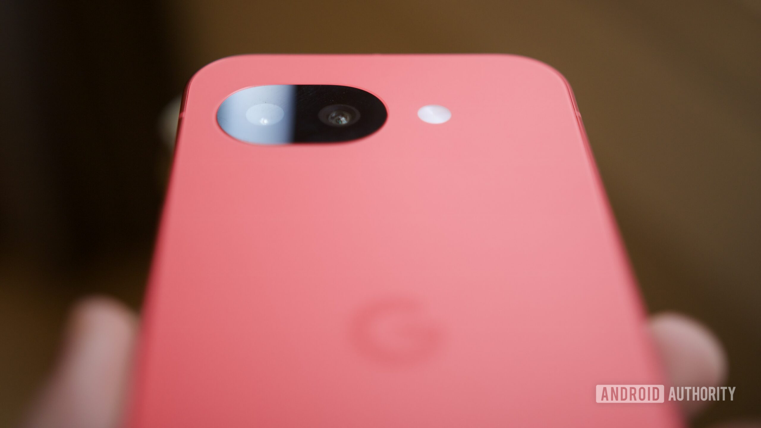 A close-up of the Pixel 10a showing its camera on the back.