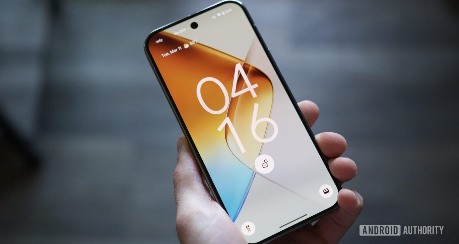 Lock screen on the Google Pixel 9 Pro.