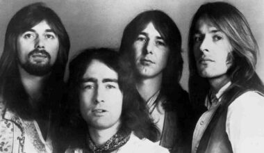 Bad Company posing for a photograph in the 1970s