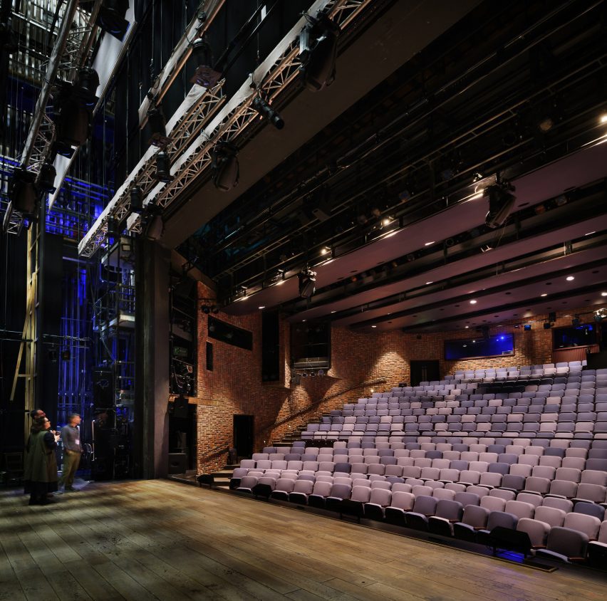 Auditorium within Welsh theatre by Haworth Tompkins