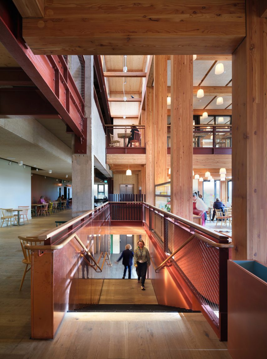 Interior view of Theatr Clwyd by Haworth Tompkins