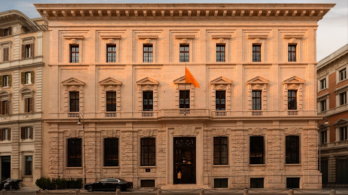 former Bank of Italy building plays it safe