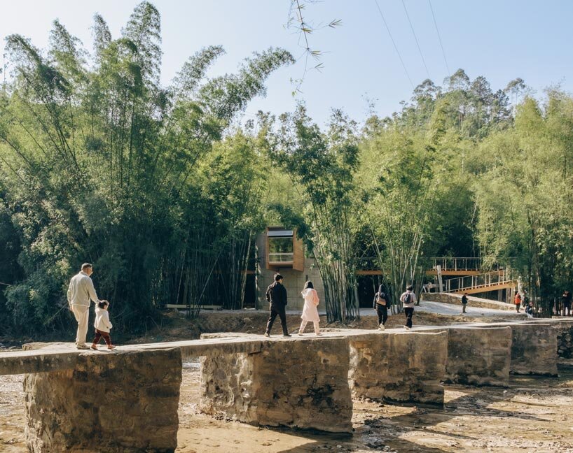 vernacular bridge craftsmanship informs micro-museum set within bamboo grove in china - 2