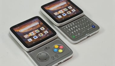 This Square Phone Rotates Open to a BlackBerry or Game Boy Setup