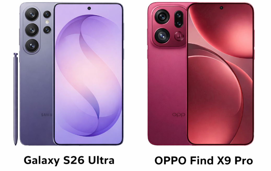 Galaxy S26 Ultra vs OPPO Find X9 Pro: Specs, Camera, Battery Compared