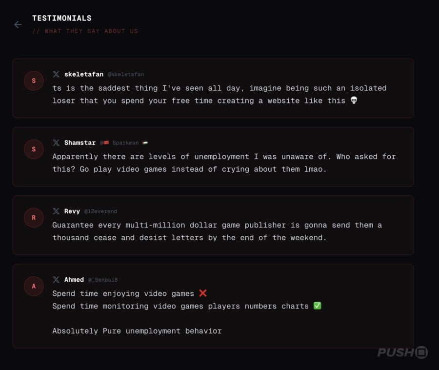 'Imagine Being Such a Loser': We've Hit Rock Bottom with Website Dedicated to 'Failing' Games 4