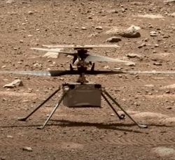 Ingenuity: left behind but not forgotten. (Credit: NASA, JPL)