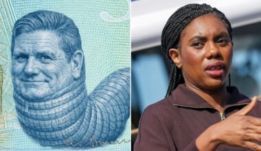 Tories slammed for depicting Keir Starmer as a worm amid banknote fury