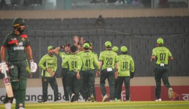 Pakistan thump Bangladesh by 128 runs in rain-hit second ODI to level series 1-1