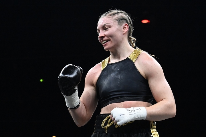 Lauren Price focused on Stephanie Aquino before turning to Claressa Shields