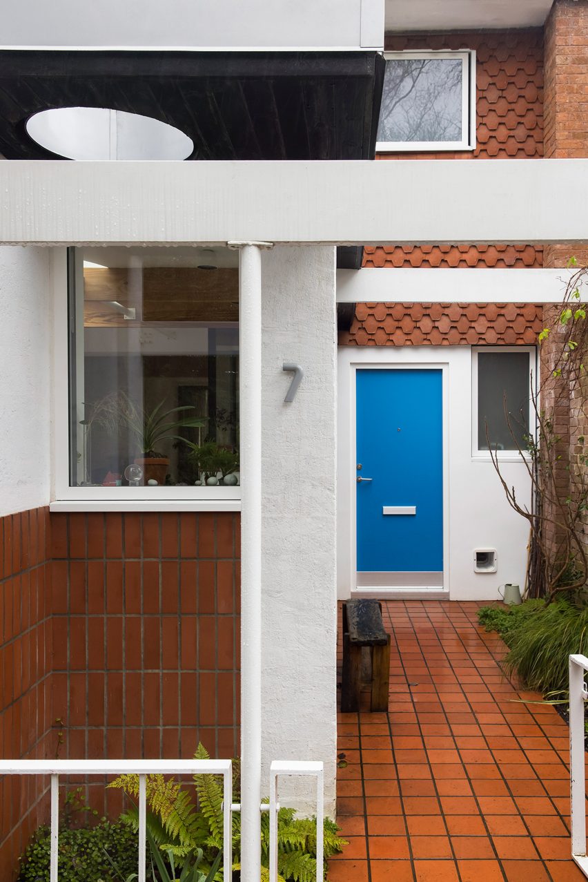 Front door of Little Brownings II by Archmongers