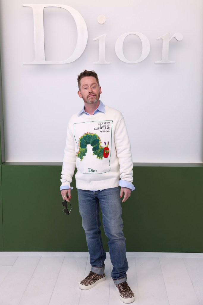 Macaulay Culkin at the Dior show