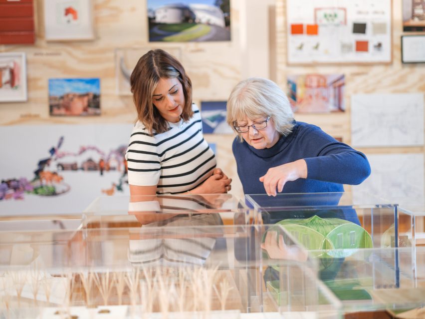 Architecture models and drawings on display at V&A Dundee