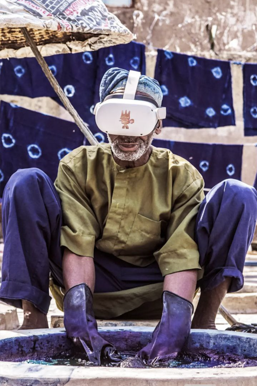 Malik Afegbua made a VR film of the traditional Kofar Mata dye pits in Kano, Nigeria.