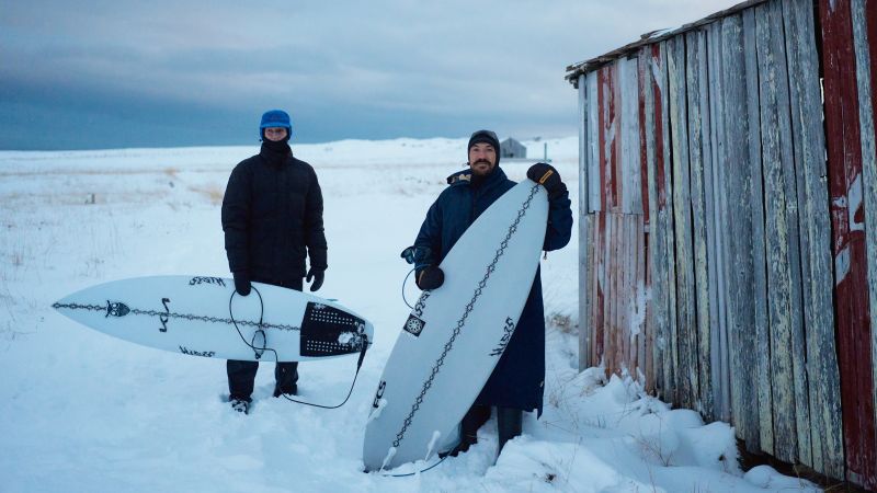 Polar vortexes, reindeer heart and a chance of frostbite: The surfers chasing waves in the Arctic