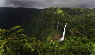 Elevated view across the Khasi hills Meghalaya, India.