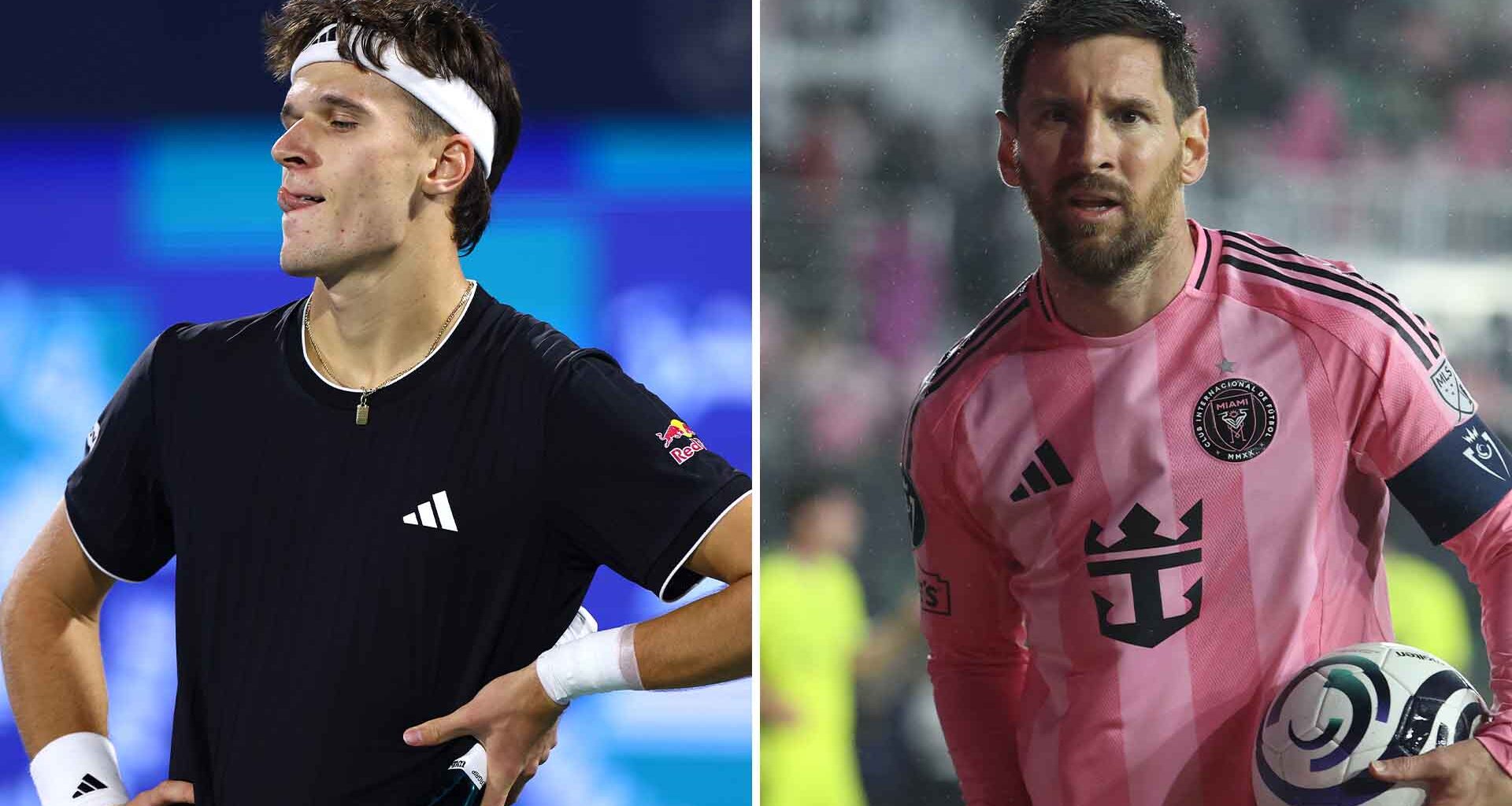 Jakub Mensik attended an Inter Miami match on Wednesday, featuring Lionel Messi.