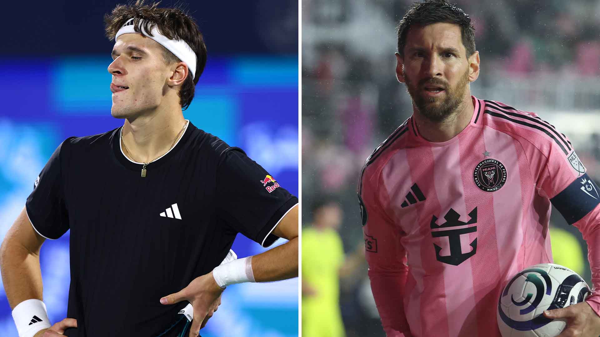 Jakub Mensik attended an Inter Miami match on Wednesday, featuring Lionel Messi. 