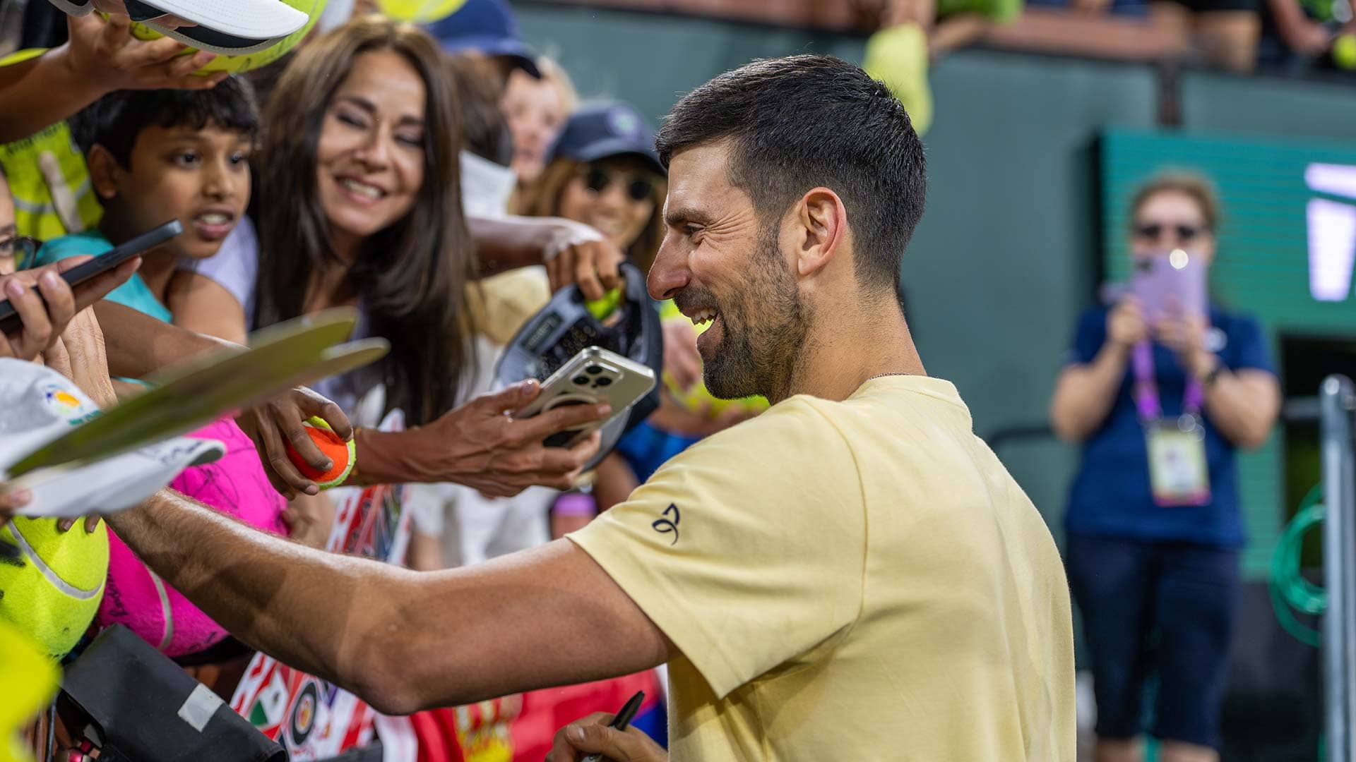 Novak Djokovic will face Kamil Majchrzak or Giovanni Mpetshi Perricard in his Indian Wells opening match.