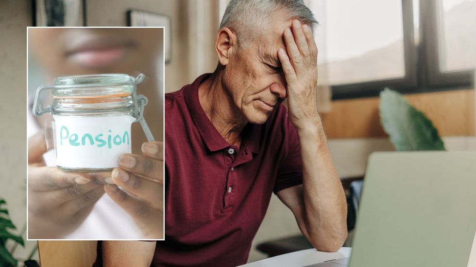 Older man and pension pot