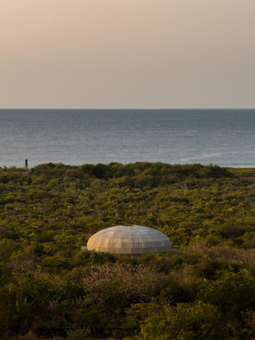 OMA Mushroom Pavilion dome in Oaxaca