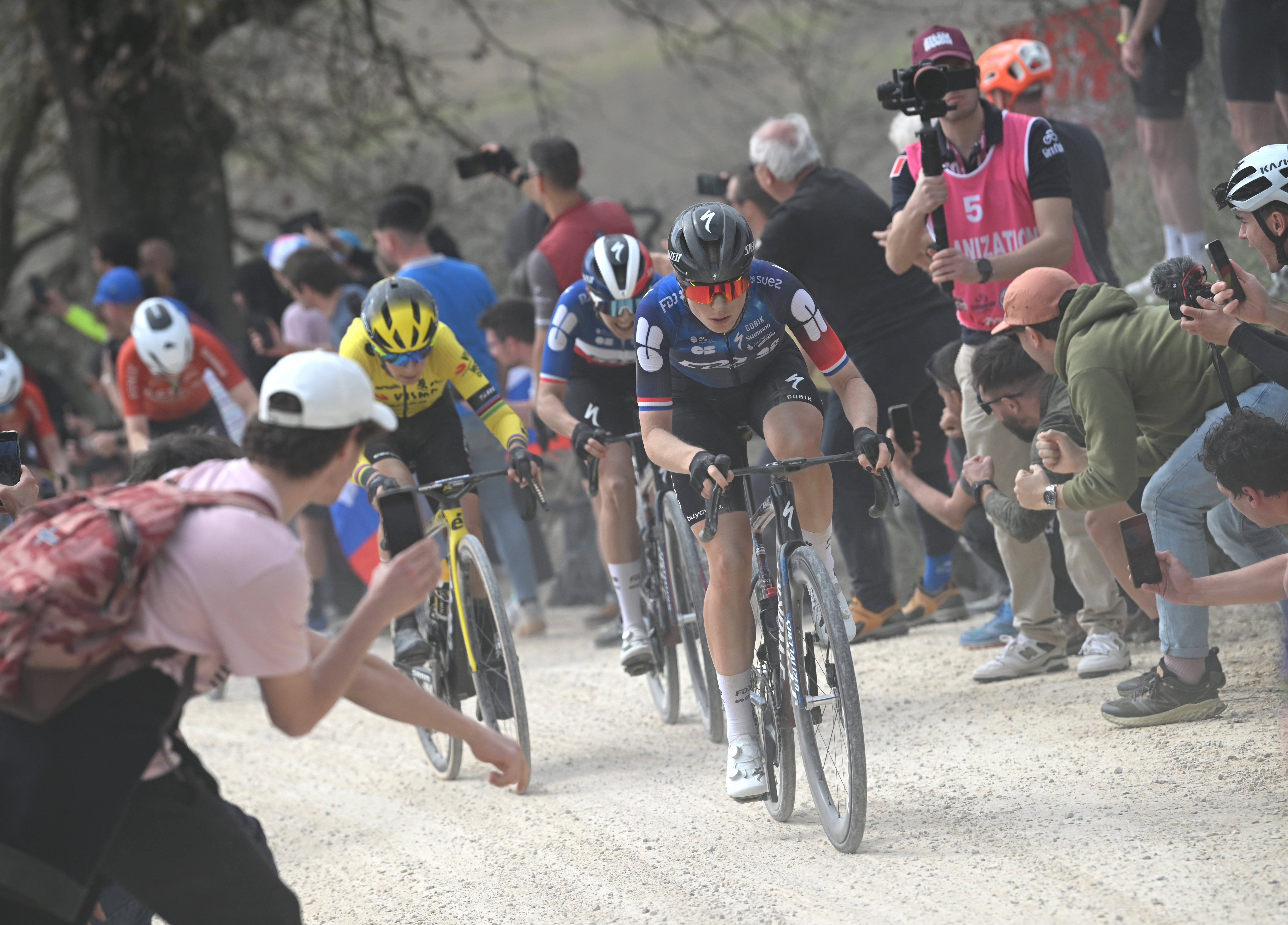 Demi Vollering at Strade Bianche