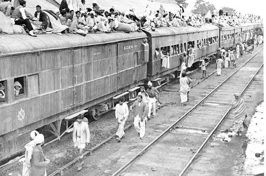 A refugee special train at Ambala Station during the Partition of India (Source: Wiki Commons) Partition of India