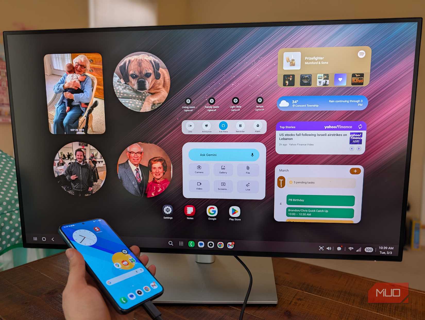 personal dashboard with dex