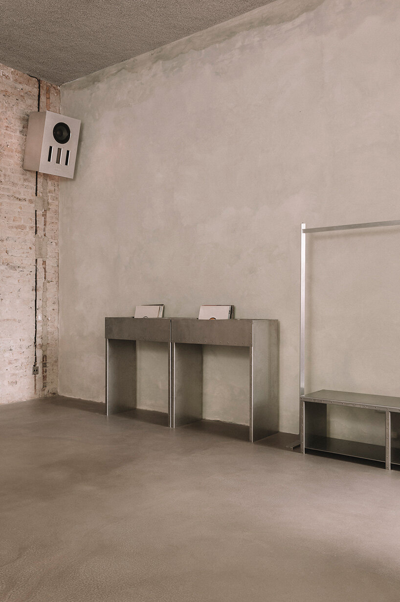 pink sculptural DJ booth by YONT studio sits inside hybrid record store in berlin - 9