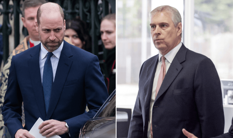 Prince William and Andrew Mountbatten-Windsor