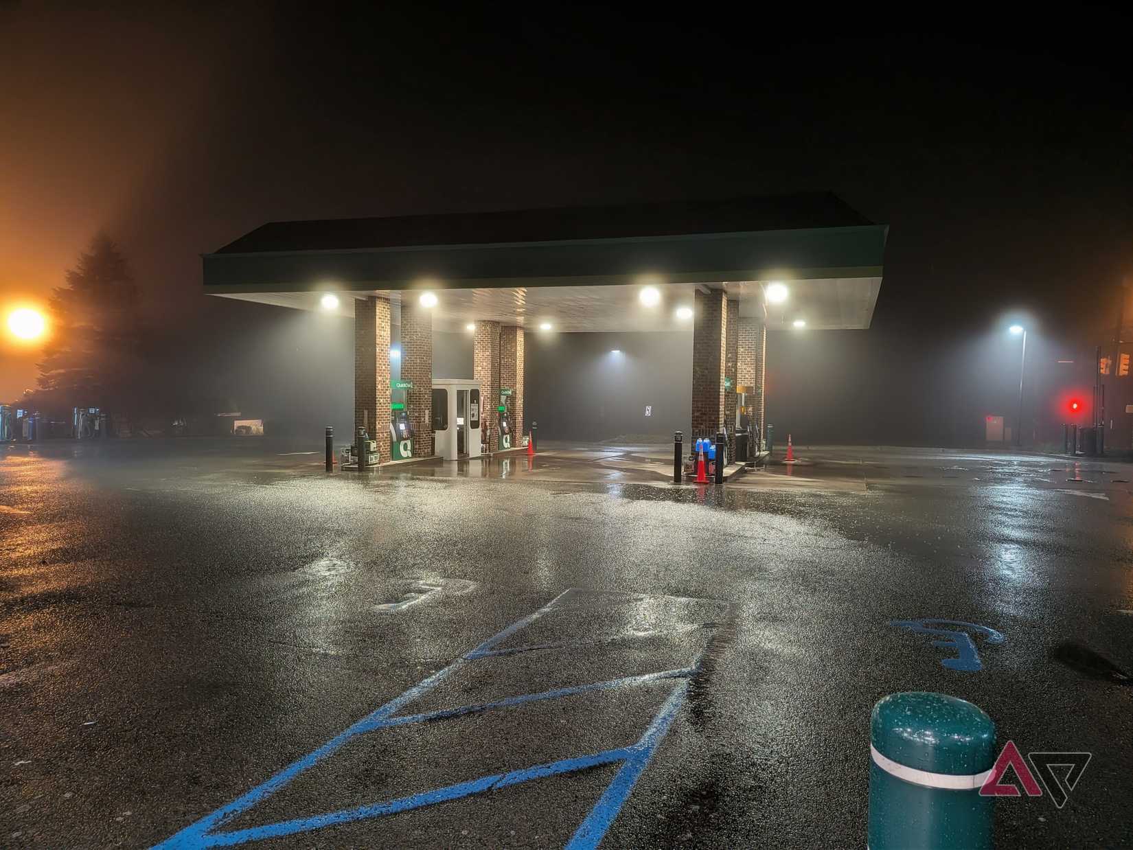 Pixel 10a Night Sight image with some ambiance returned