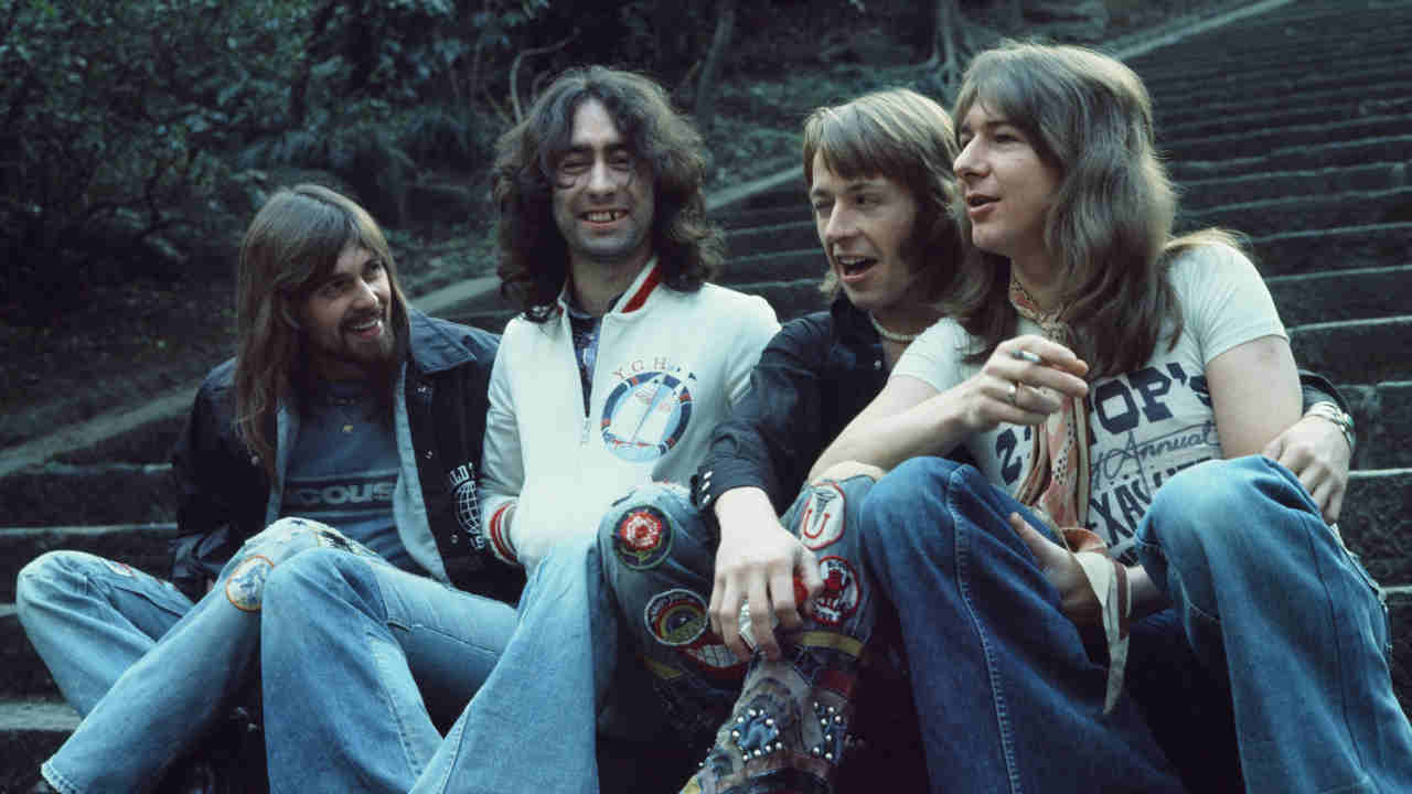 Bad Company posing for a photograph in the 1970s
