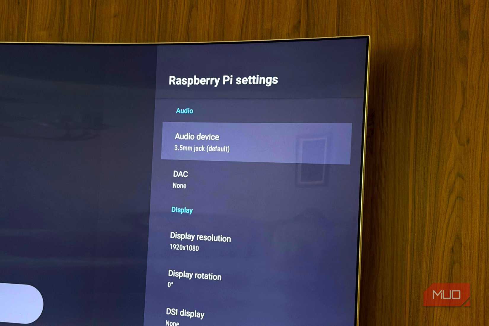 Raspberry Pi settings in Android TV