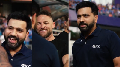 'Where’s the rest of you?': Brendon McCullum stunned by Rohit Sharma’s fitness transformation - Watch