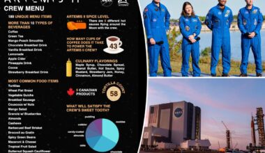 Artemis II astronauts will eat on these 189 foods on the moon mission