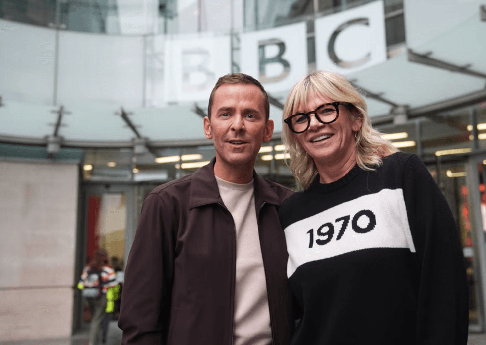 Scott Mills and Zoe Ball