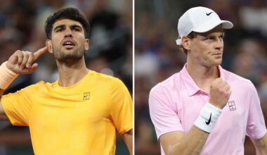 Carlos Alcaraz and Jannik Sinner have combined to win the past nine major titles.