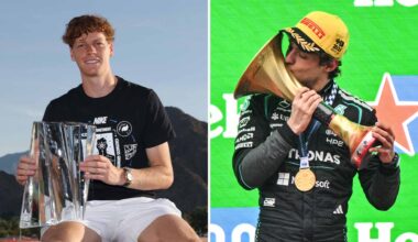 Jannik Sinner praised Kimi Antonelli on Sunday in Indian Wells.