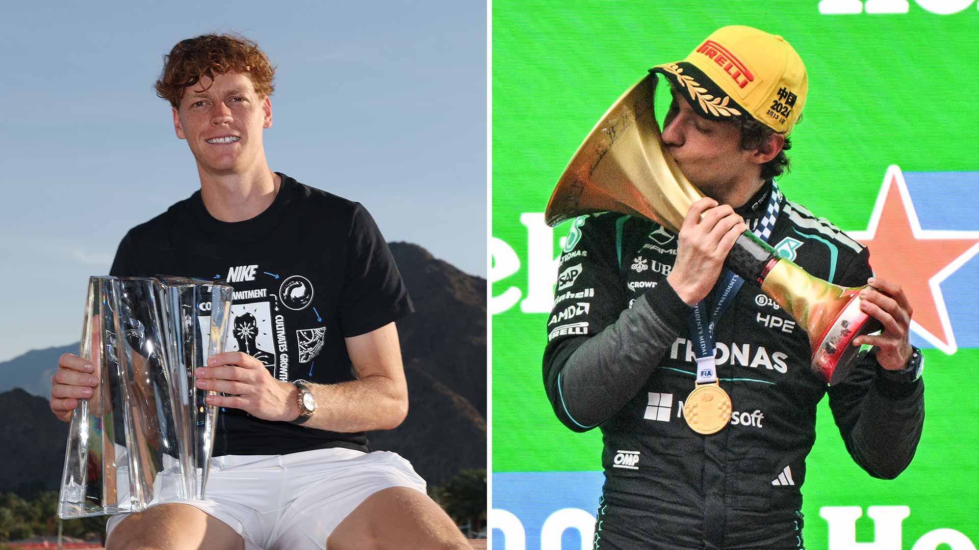 Jannik Sinner praised Kimi Antonelli on Sunday in Indian Wells.