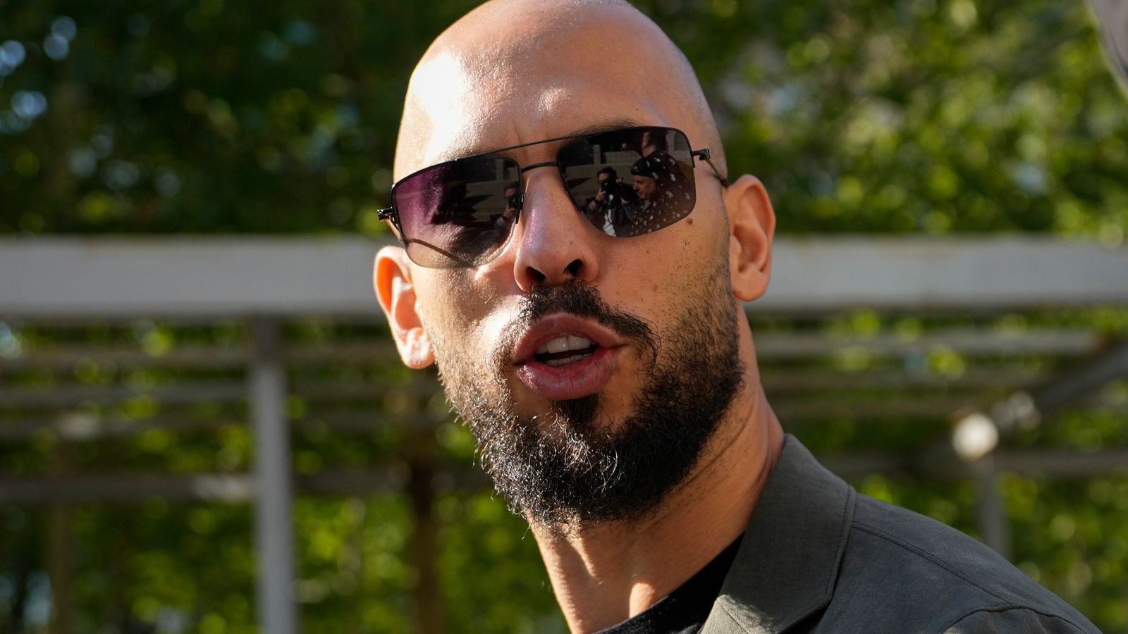 An investigation into Andrew Tate has been reopened. Pic: AP/Andreea Alexandru