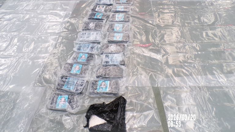 Part of the £80m cocaine seizure. Pic: NCA